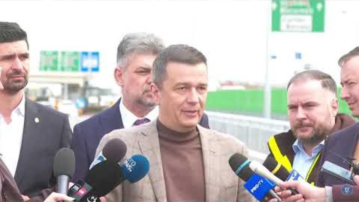 Conferință de presă, susținută de premierul României Marcel Ciolacu și Sorin Grindeanu