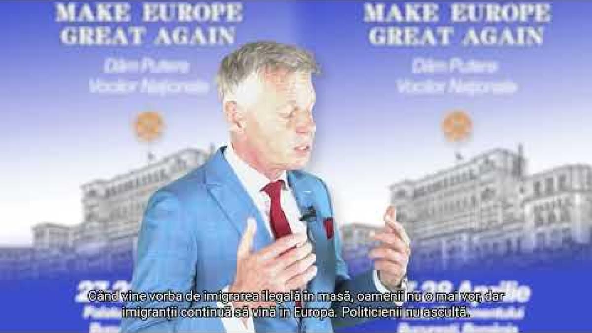 Europarlamentarul Robert Roos, adevărul despre Green Deal la evenimentul Make Europe Great Again