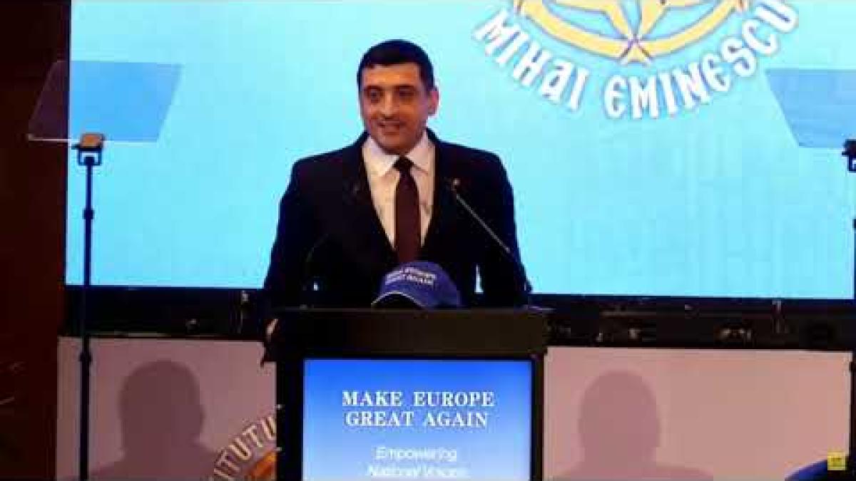 George Simion și Claudiu Târziu, intervenții la evenimentul Make Europe Great Again