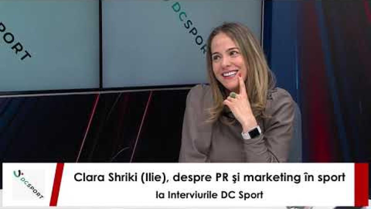 Clara Shriki, invitată la interviurile DC Sport. Află de ce e important marketingul în sport