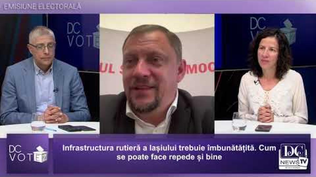 Bogdan Balanișcu, candidat PSD la Primăria Iași, și Roxana Mînzatu, candidată PSD la PE, la DC Votez