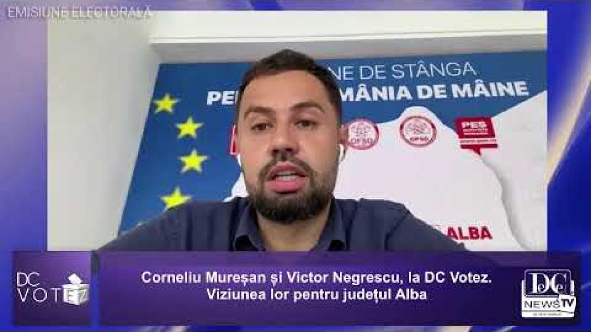 Victor Negrescu, candidat la PE, și Corneliu Mureșan, candidat PSD la CJ Alba, la DC Votez