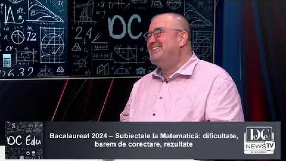 Prof. Ovidiu-Mihai Șontea și prof. Mugurel Ștefan, la DC Edu. Ediție dedicată matematicii.
