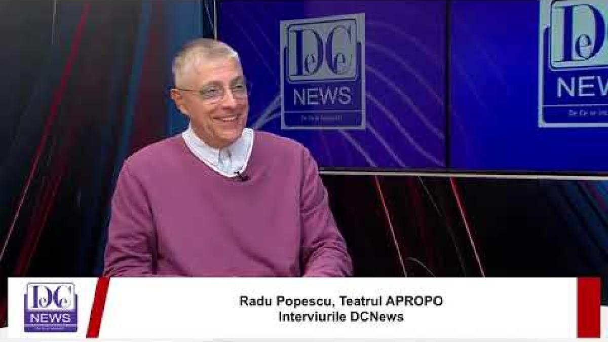 Radu Popescu, director Teatrul Apropo, interviu. A renunțat la Medicină pentru teatru