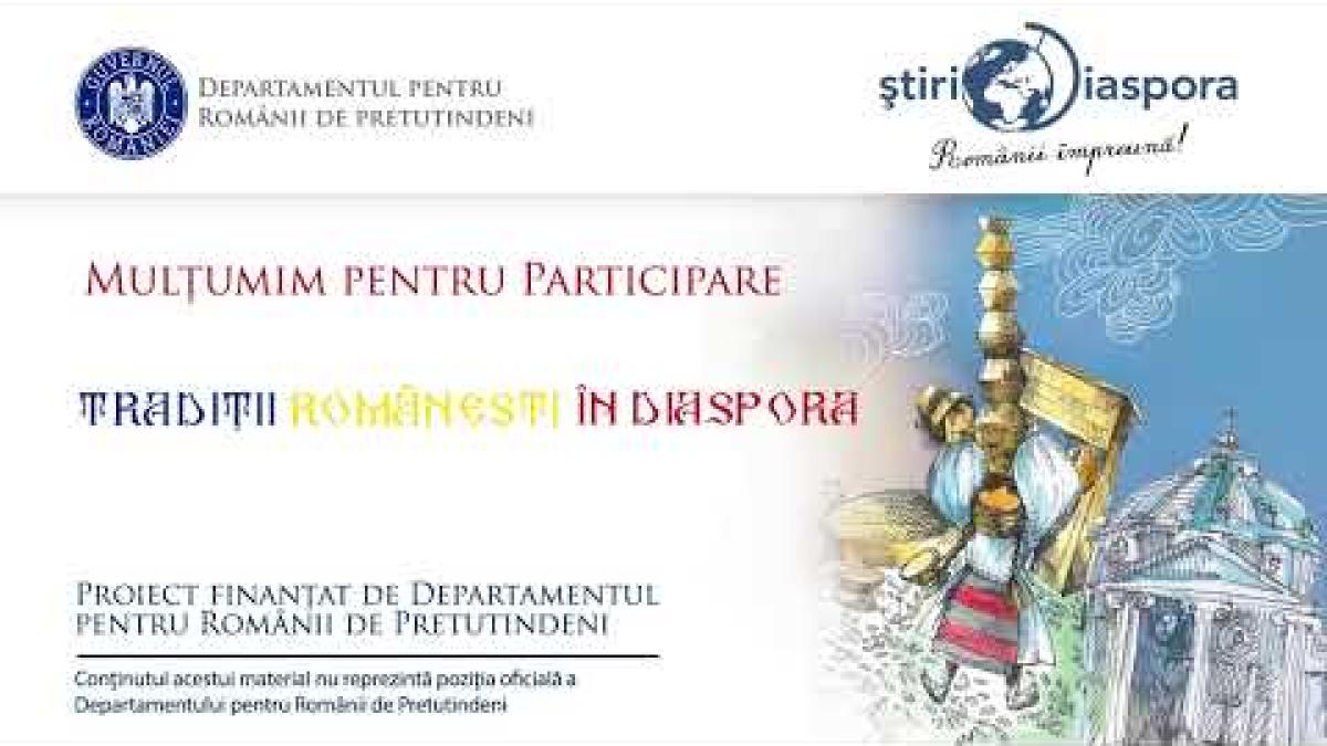 dezbaterea traditii romanesti in diaspora editia a v a