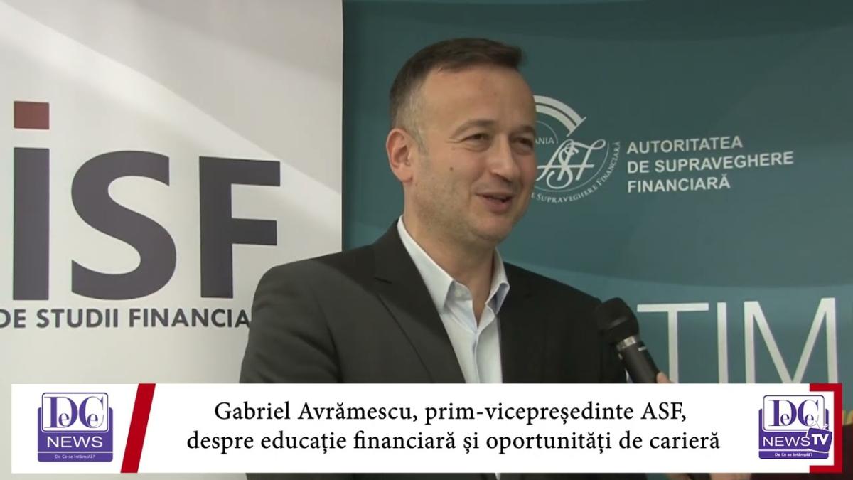 Gabriel Avrămescu, prim-vicepreședinte ASF, interviu la DC News
