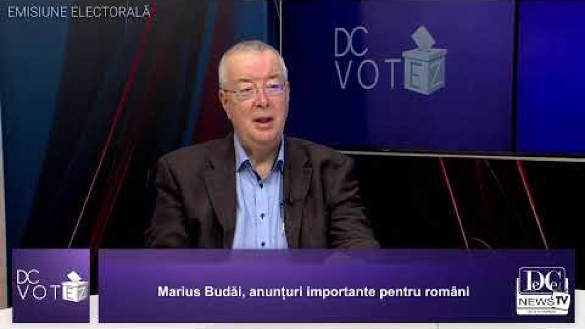 Marius Budăi, anunțuri de ultimă oră, LIVE, la DC Votez