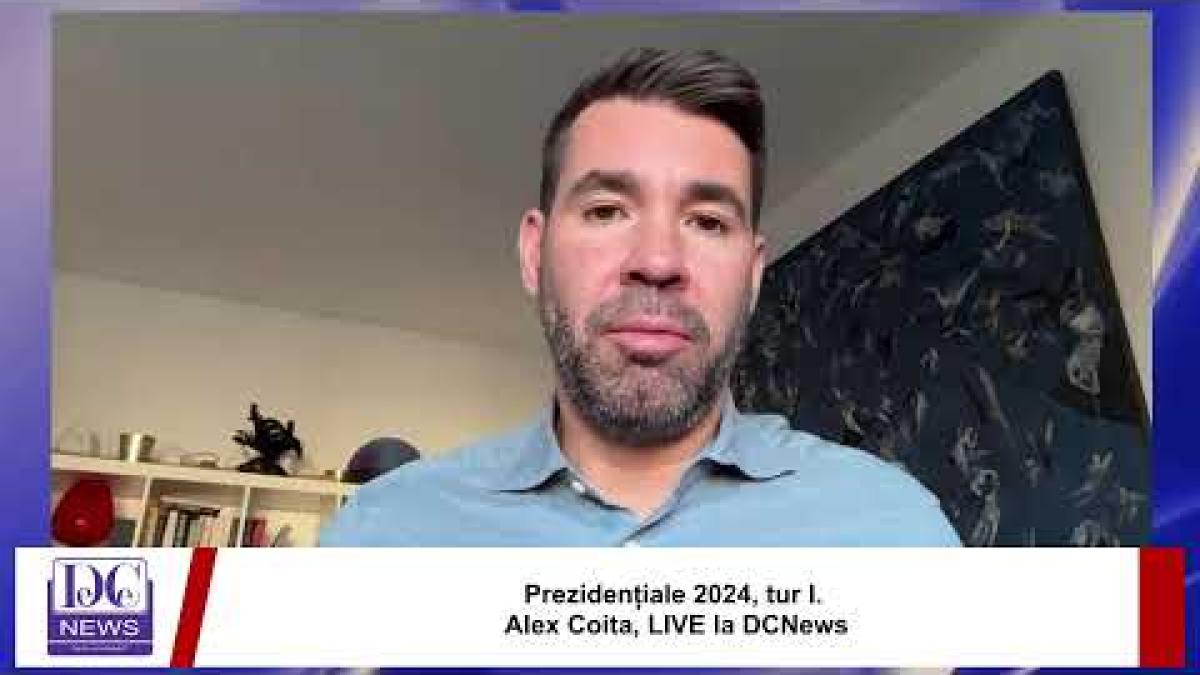 Prezidențiale 2024, tur I. Alex Coita, LIVE la DCNews