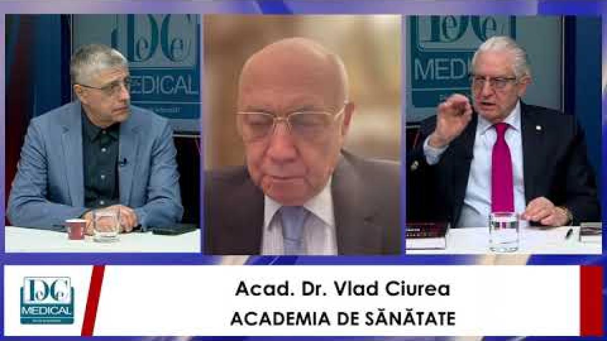 Totul despre Alzheimer, Parkinson, tumori cerebrale. Prof. Dr. Vlad Ciurea, la Academia de Sănătate