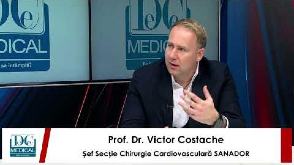 Premiere în chirurgia cardiovasculară. Prof. Dr. Victor Costache (SANADOR), la DC Medical și DC News