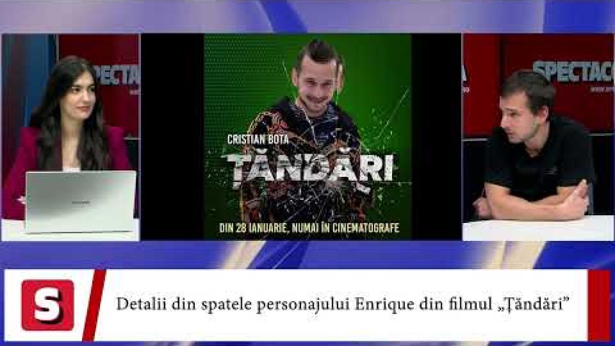Cristian Bota dezvăluie ce are în comun cu Enrique din filmul „Țăndări”, la  Spectacola și DCNews