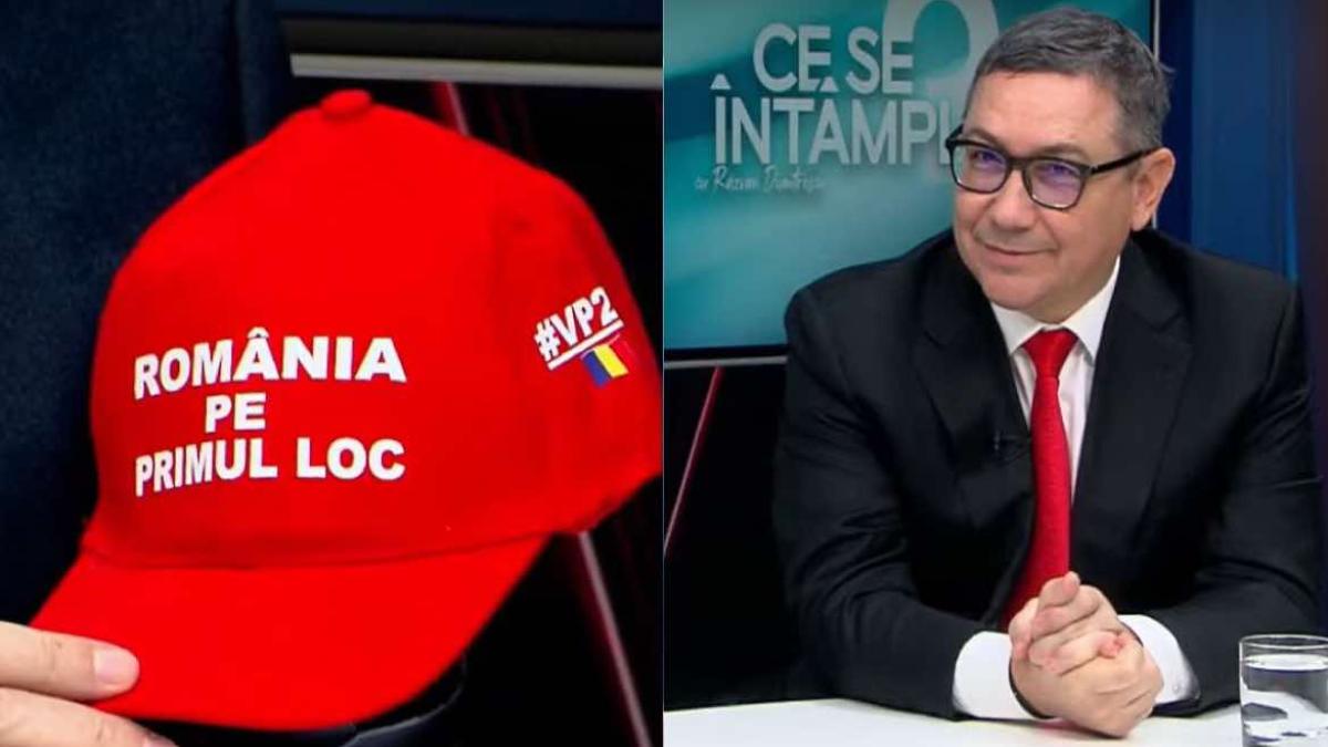 Victor Ponta și-a lansat șapca de campanie. Inspirație de la Donald Trump: „România pe primul loc”