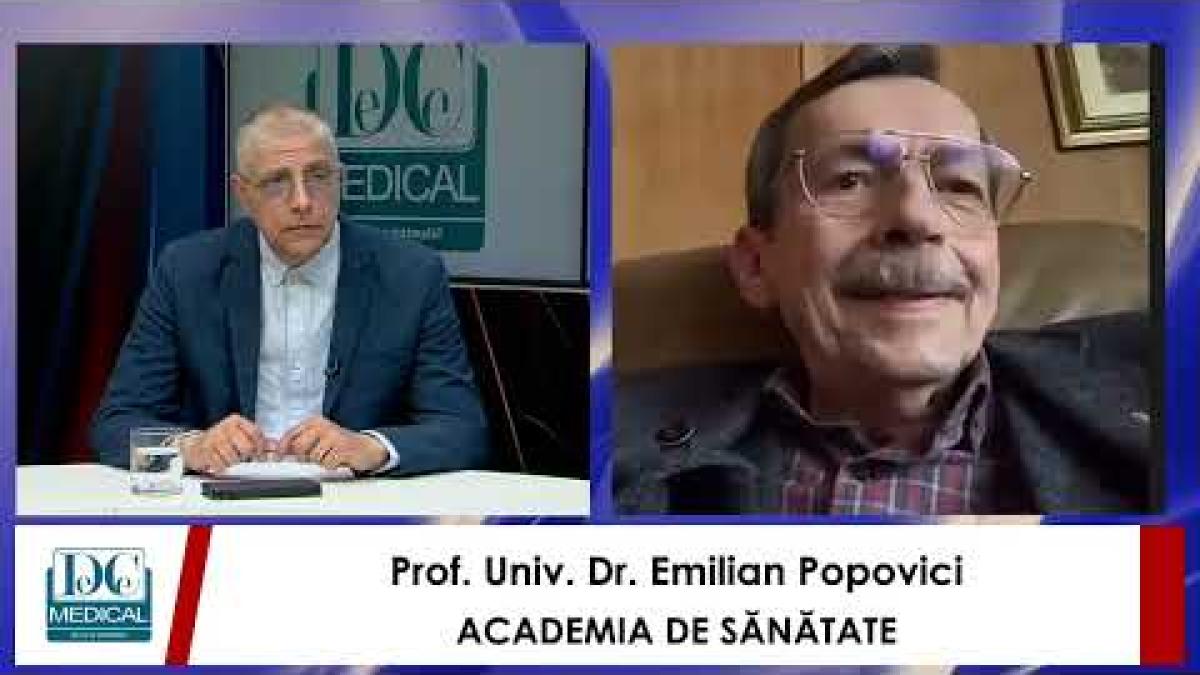 Epidemiologie, vaccinare, impactul COVID. Prof. dr. Emilian Popovici, la Academia de Sănătate