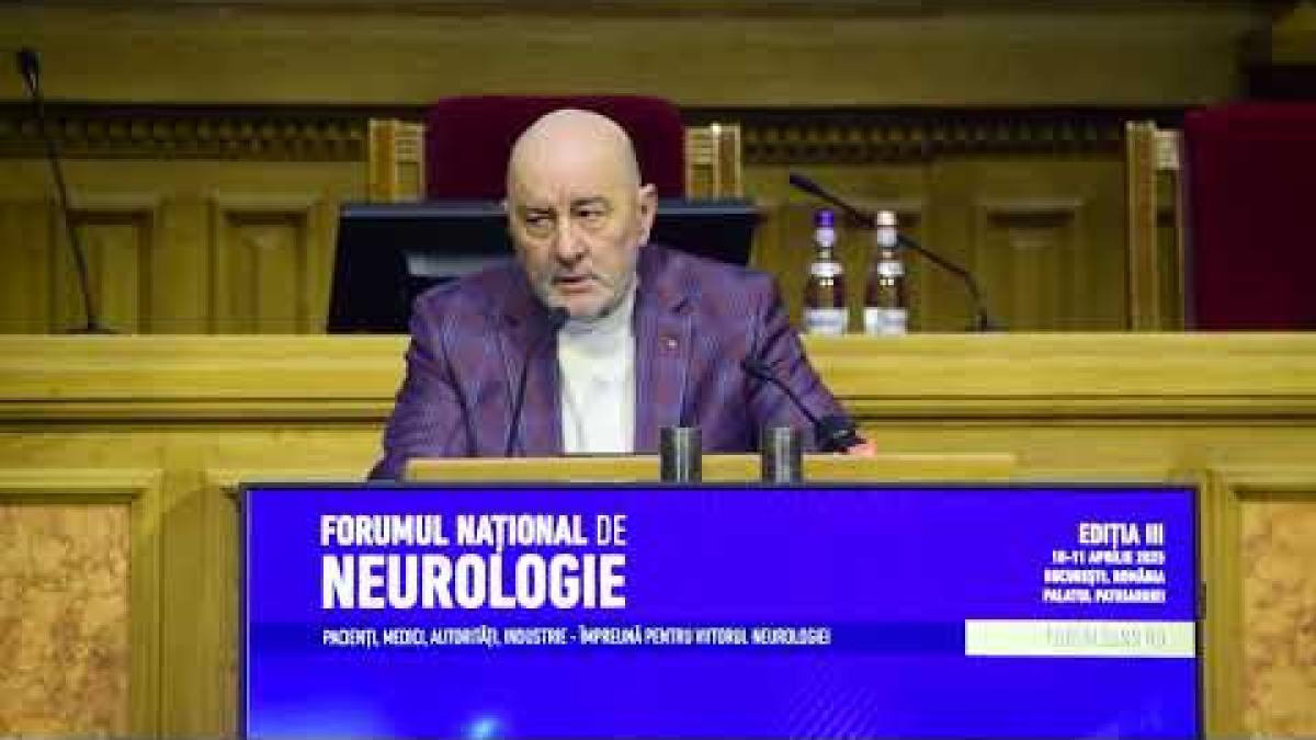 Vicepresedintele CNAS, Cristian Celea, declarații în cadrul Forumului Național de Neurologie