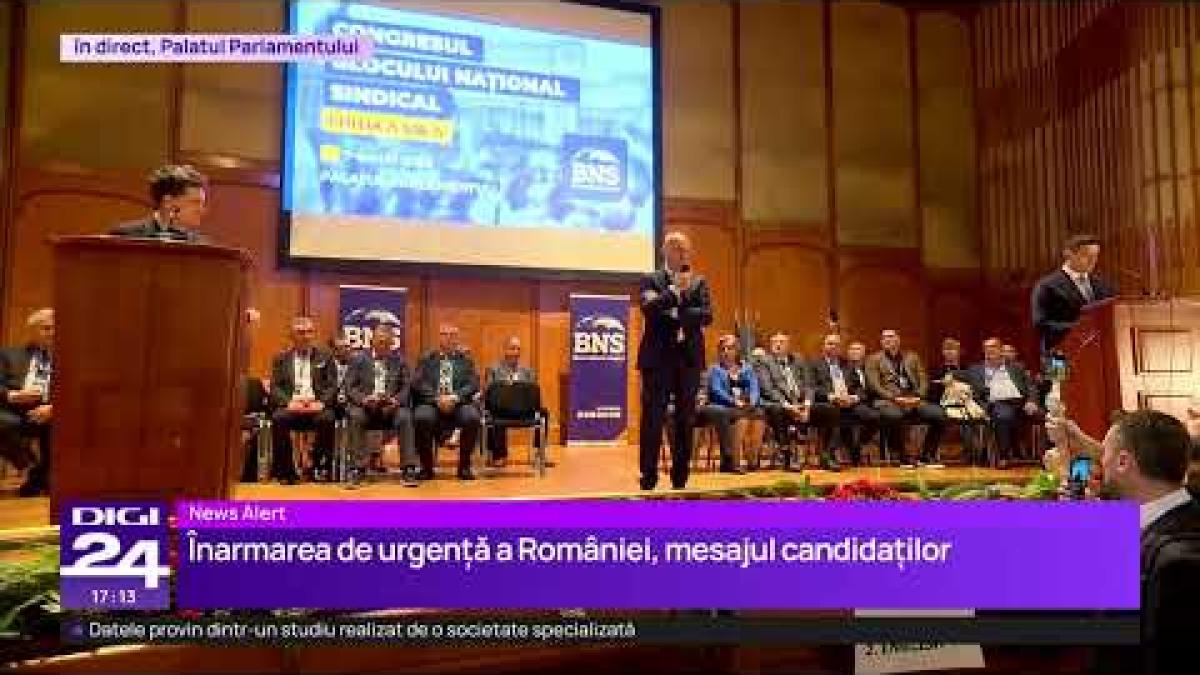 Declarațiile candidaților la Cotroceni de la Congresul Blocului Național Sindical, ediția a XIII-a