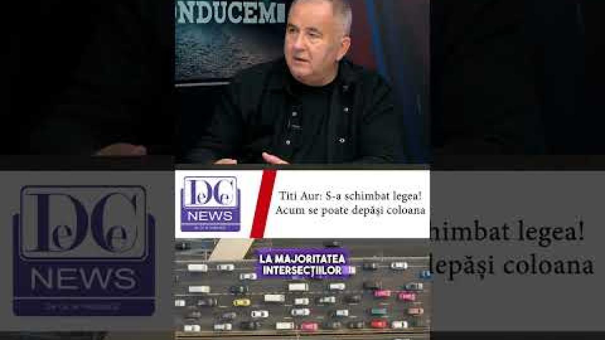 Titi Aur: S-a schimbat regula! Acum șoferii pot depăși coloana