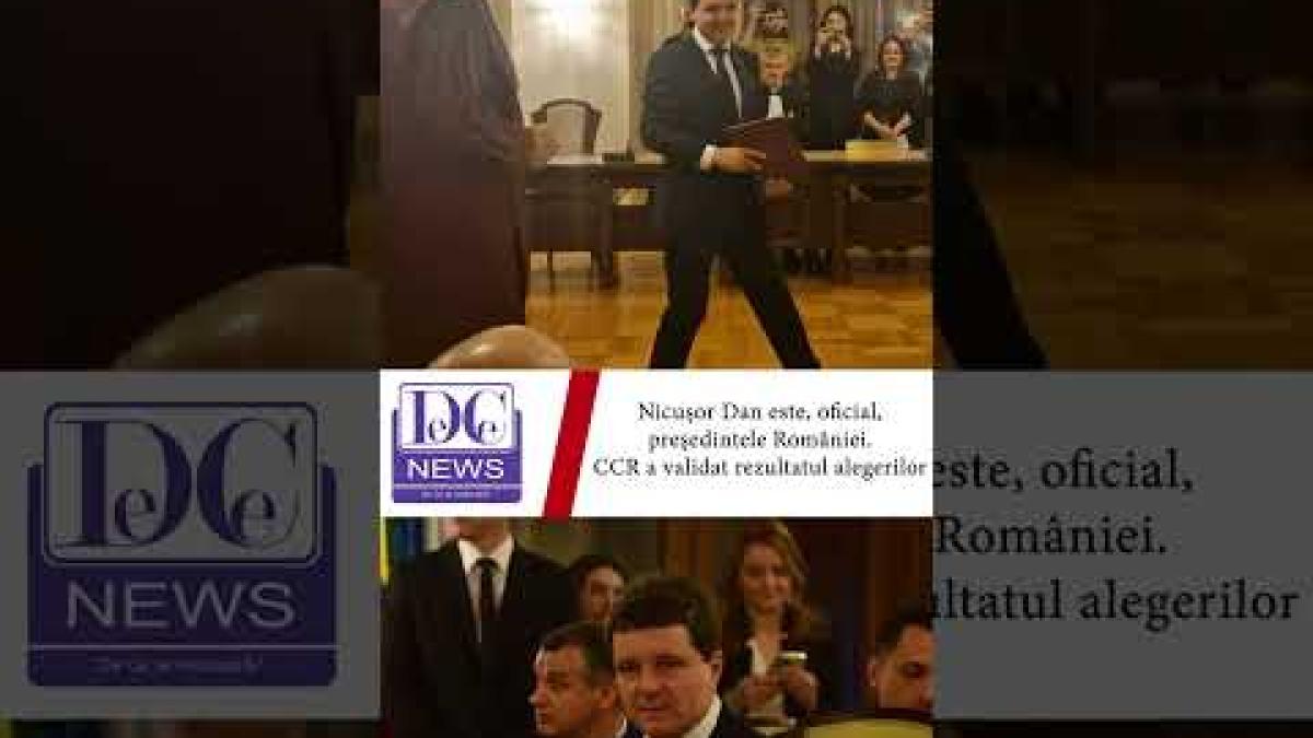 Nicușor Dan este, oficial, președintele României. CCR a validat rezultatul alegerilor