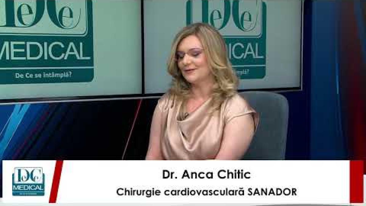 Boala varicoasă: simptome, riscuri, tratament. Dr. Anca Chitic (SANADOR), la DC Medical și DC News