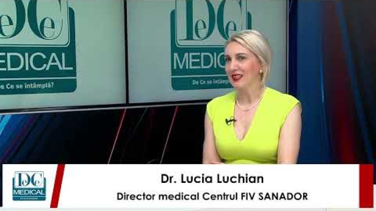 Infertilitate și FIV. Dr. Lucia Luchian (SANADOR), la DC Medical și DC News