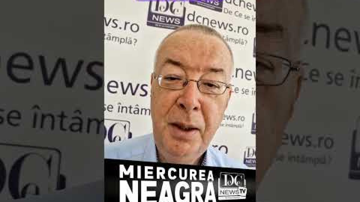 Urmăriți Miercurea Neagră, emisiunea live difuzată săptămânal pe canalul de YouTube DCNEWS