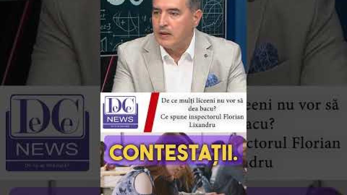 Inspectorul Florian Lixandru explică de ce este scăzută prezenta la Bacalaureat în 2025.