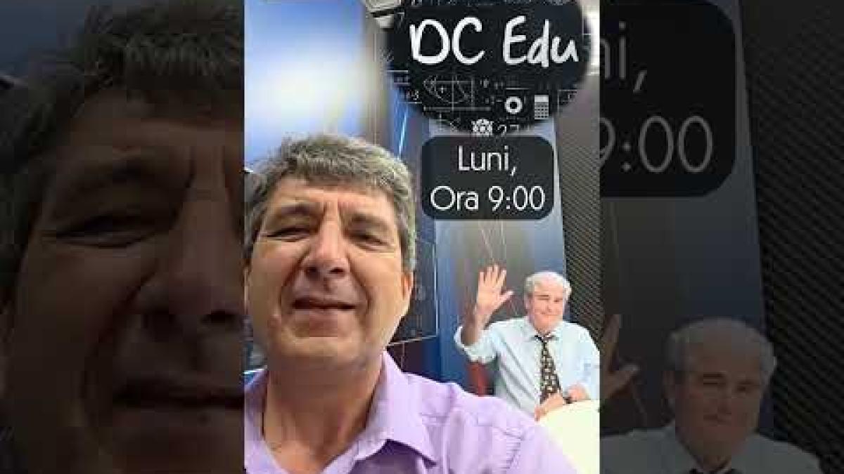 Urmăriți emisiunea DC Edu pe YouTube DCNews pentru ultimele știri din domeniul educației