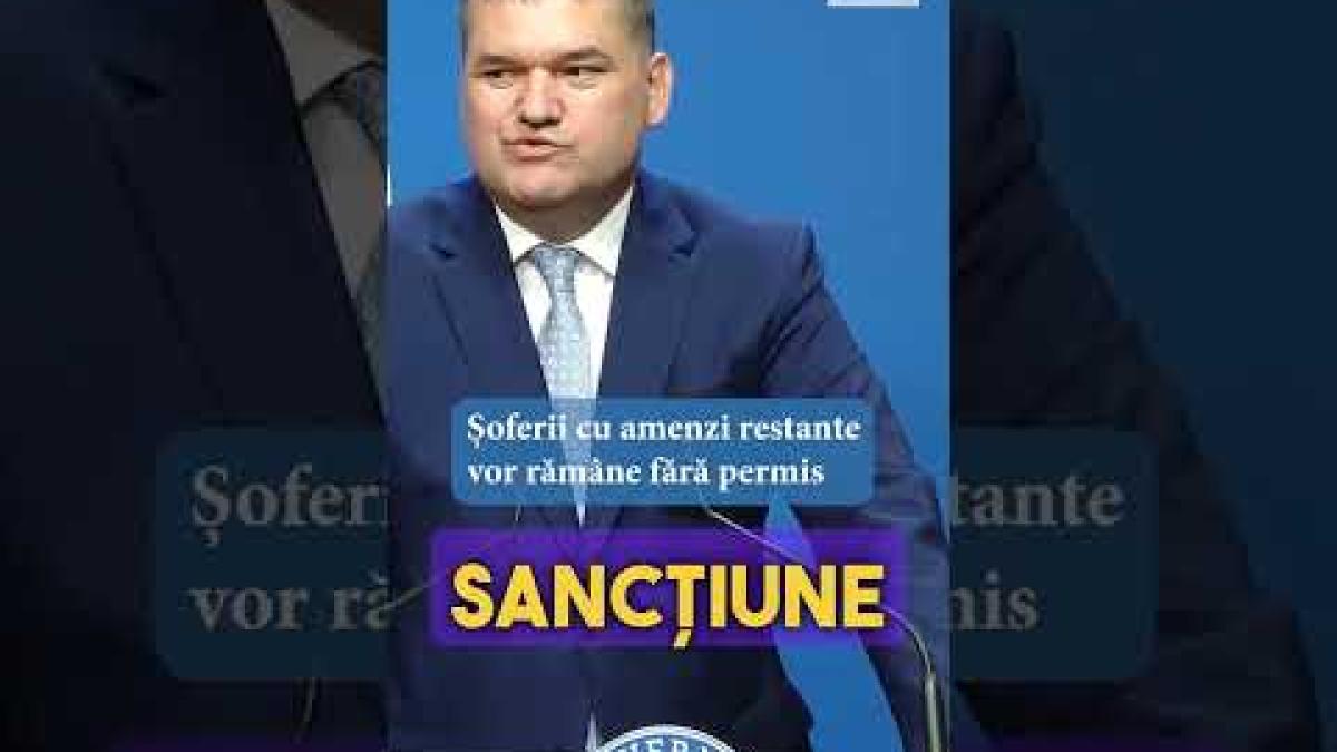 Șoferii cu amenzi restante vor rămâne fără permis