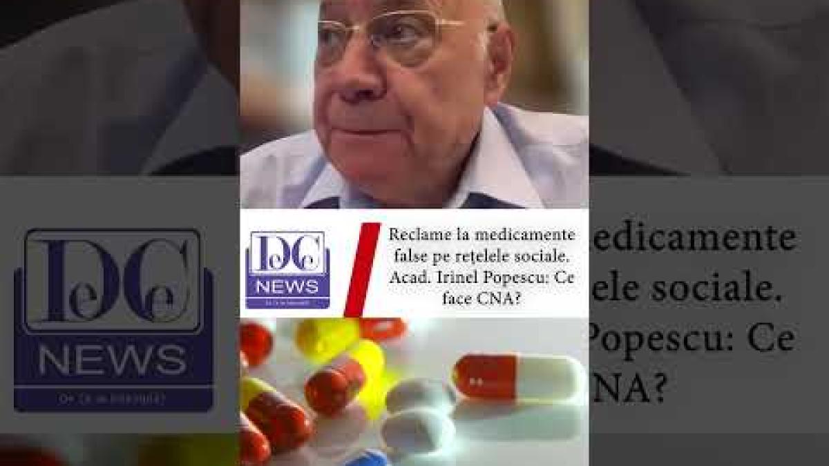Irinel Popescu vorbește despre fenomenul medicamentelor false vândute pe rețelele de socializare