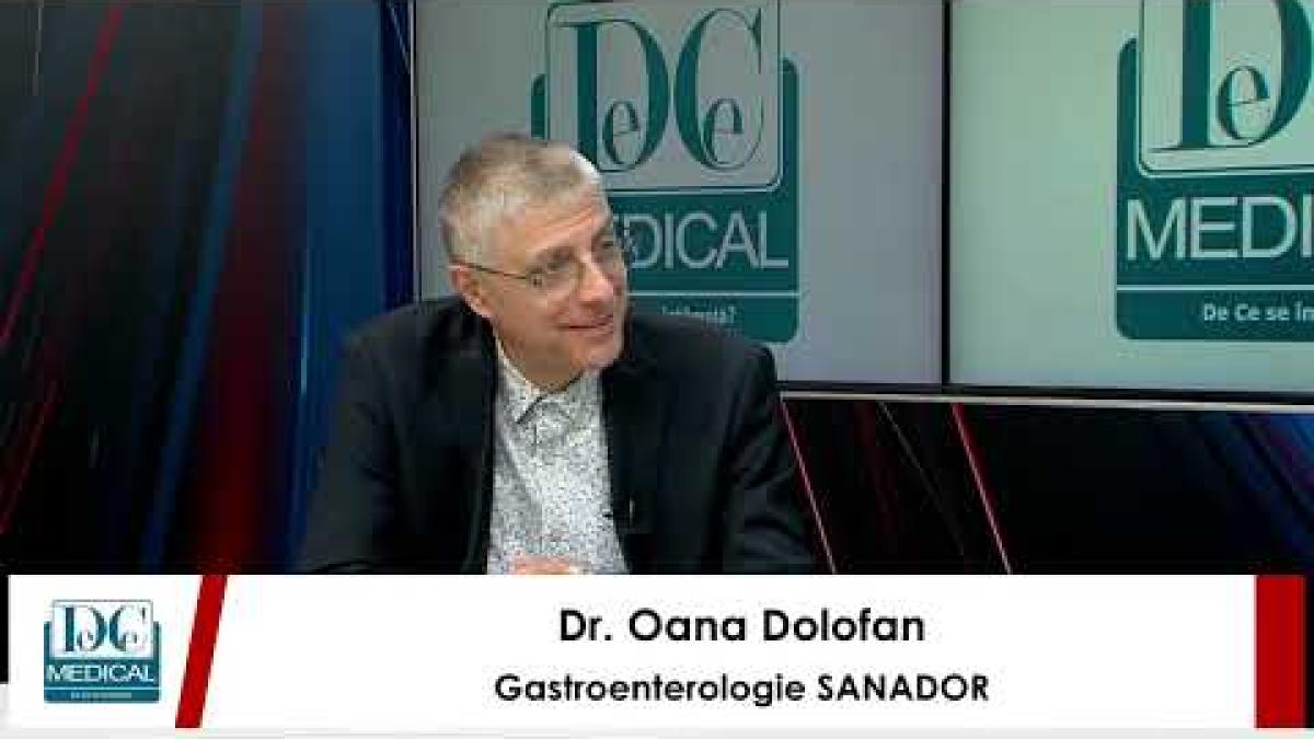 Totul despre constipație și colonoscopie. Dr. Oana Dolofan (SANADOR), la DC Medical și DC News