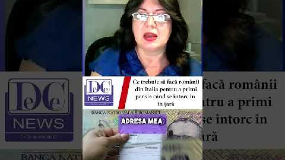 Important pentru românii din Italia care se vor pensioneze curând! Sfatul consultantului fiscal.