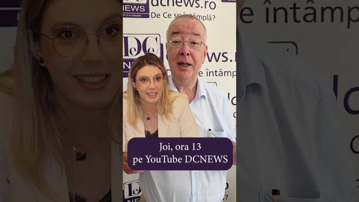 Joi, la ora 13 pe YouTube #dcnews , invitat: Diana Buzoianu, ministrul Mediului
