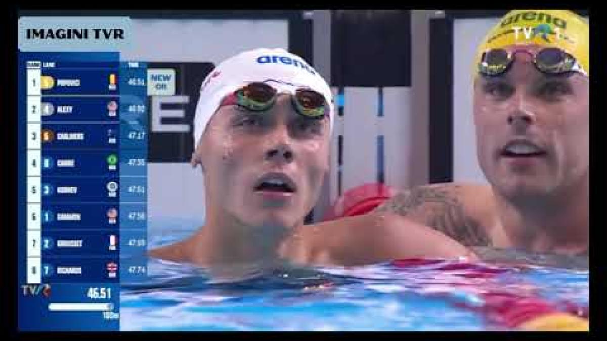 David Popovici, campion mondial la 100 m liber