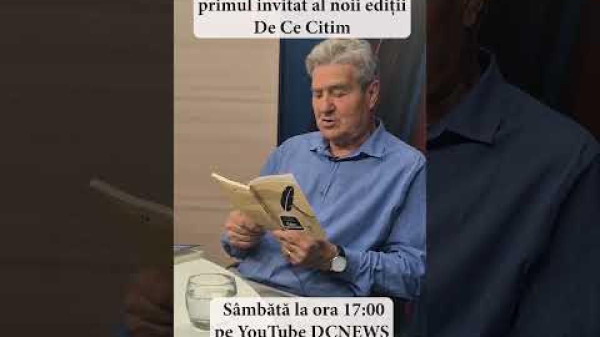 Urmărește noua ediție De Ce Citim pe YouTube DCNews