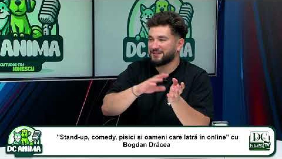 Stand-up comedy, pisici și oameni care latră în online. Bogdan Drăcea, invitat la DC Anima