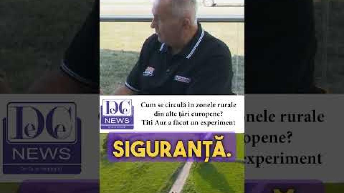Cum se ciruclă în zonele rurale din Europa. Titi Aur a făcut un experiment