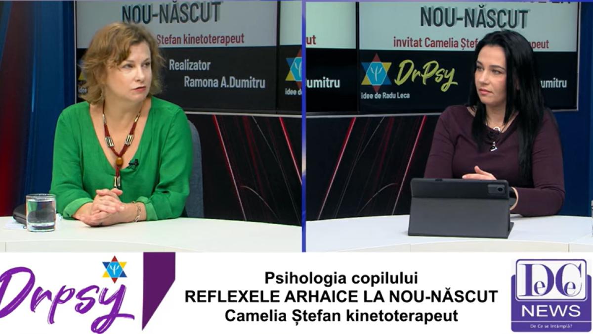 Camelia Ștefan, kinetoterapeut: Rolul mamei în reglarea reflexelor