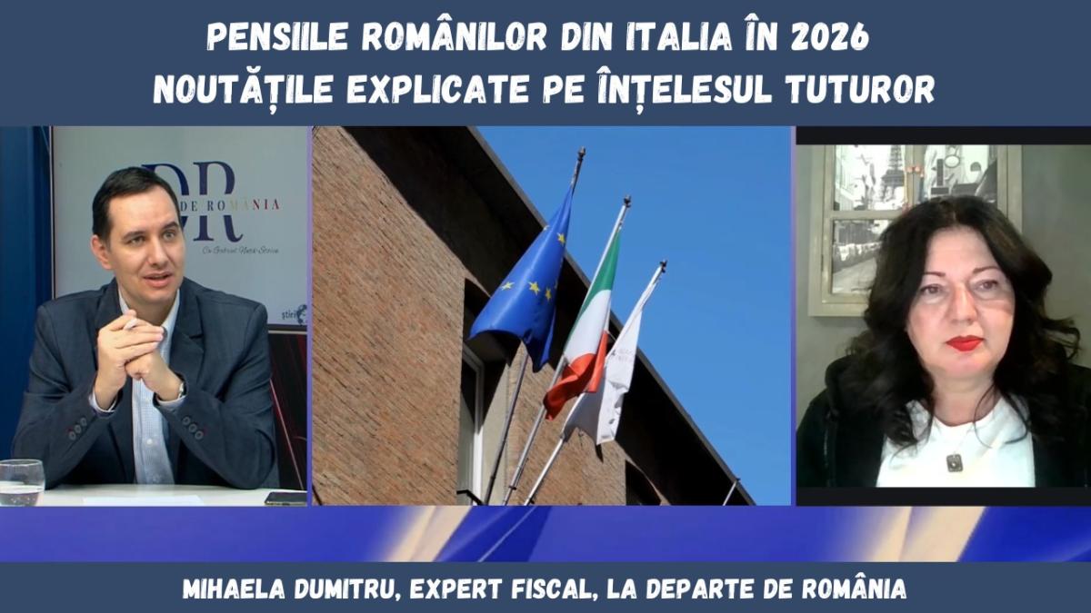 Pensiile românilor din Italia în 2026: Noutățile explicate pe înțelesul tuturor