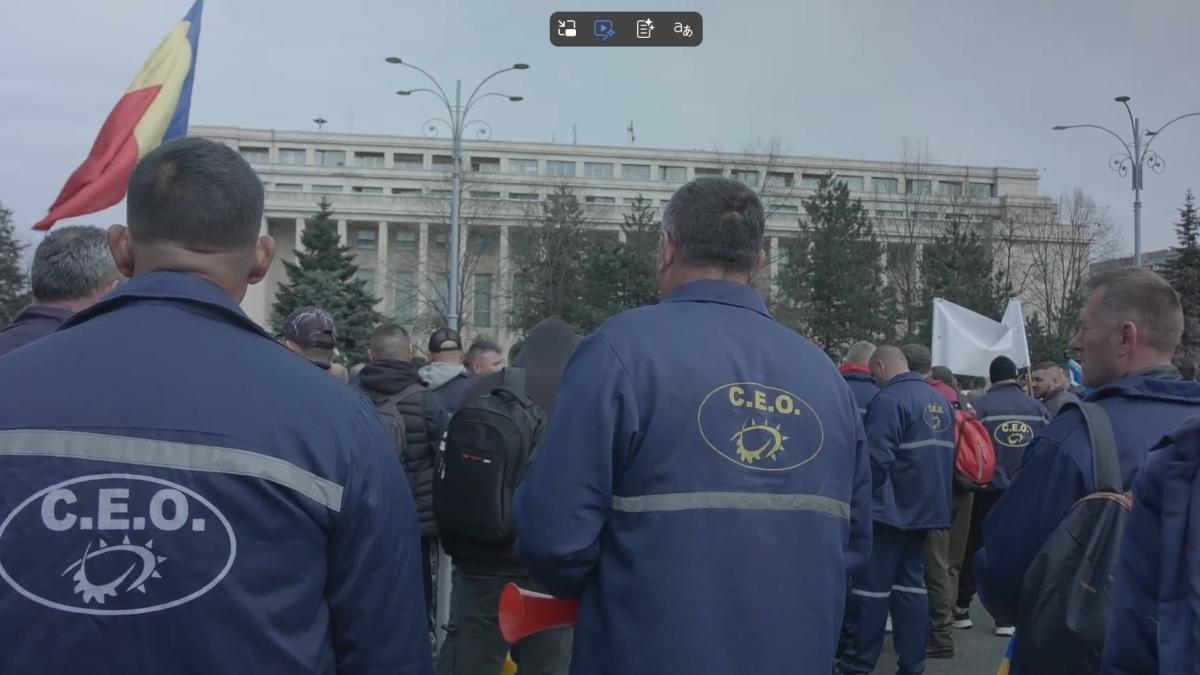 Ce alternative au minerii care vor rămâne fără serviciu de la 1 aprilie? Reportaj la protestul din fața Guvernului